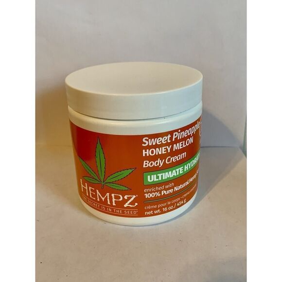 Hempz Sweet Pineapple Honey Melon Body Cream Ultimate Hydration LUX 16oz Seed - Picture 2 of 7